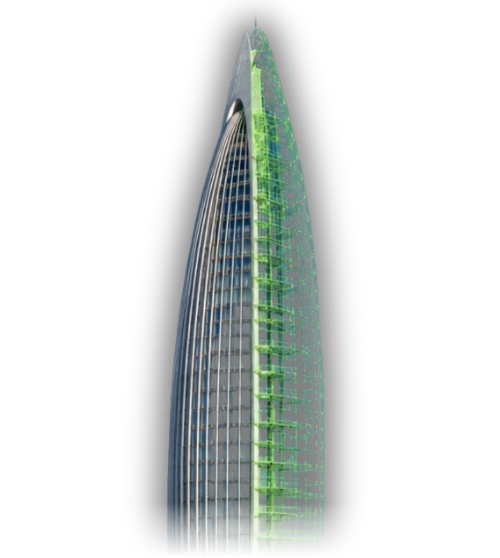 La Tour Mohammed VI à Rabat‑Salé, sa maquette numérique BIM superposée à la façade